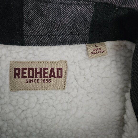 Redhead Sherpa Lined Large Plaid Flannel Shirt NWT - Picture 5 of 6
